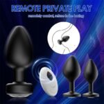 Hotsvibe Anal Plug Sex Toys Vibrator with 10 Vibration Modes Black Anal Plug for Adults with Remote Control - Image 3