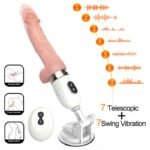 Hotsvibe Automatic Sex Machine Sex Toys with 7 Swing Vibrations Hands-Free Realistic Thrusting Dildo - Image 2