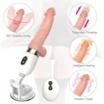 Hotsvibe Automatic Sex Machine Sex Toys with 7 Swing Vibrations Hands-Free Realistic Thrusting Dildo - Image 3
