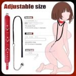 Hotsvibe BDSM Anal Hook Sex Bondage Restraint Set with Leather Chain Leash Collar Stainless Steel Anal Trainer - Image 3