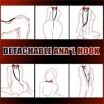 Hotsvibe BDSM Anal Hook Sex Bondage Restraint Set with Leather Chain Leash Collar Stainless Steel Anal Trainer - Image 4