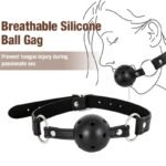 Hotsvibe BDSM Sex Bondage Anal Hook with Anal Trainer & Ball Gag Neck to Wrist Behind Back Handcuffs Collar - Image 4
