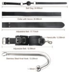 Hotsvibe BDSM Sex Bondage Anal Hook with Anal Trainer & Ball Gag Neck to Wrist Behind Back Handcuffs Collar - Image 5