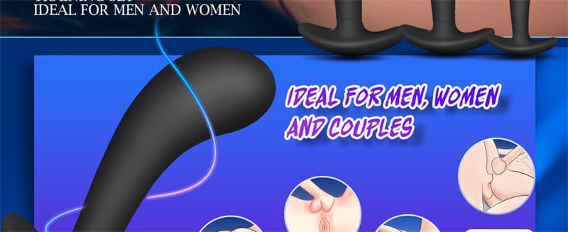 Hotsvibe Butt Plug Trainer Kit Pack of 3 Silicone Anal Plugs Training Set with Flared Base Anal Toys for Beginners 9