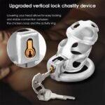 Hotsvibe Chastity Cage for Men with 3 Active Rings & Keys Zinc Alloy Hidden Lock Chastity Device - Image 2