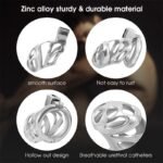 Hotsvibe Chastity Cage for Men with 3 Active Rings & Keys Zinc Alloy Hidden Lock Chastity Device - Image 4