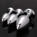 Hotsvibe Colorfully Metal Butt Plug Luxury Jewel Anal Plug Beginner 3 Piece Beginner Anal Toys Set - Image 3