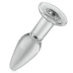 Hotsvibe Conical Glass Butt Plug, 3Pcs Transparent Anal Plug Glass Anal Sex toys for Women Men Couples - Image 3