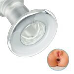 Hotsvibe Conical Glass Butt Plug, 3Pcs Transparent Anal Plug Glass Anal Sex toys for Women Men Couples - Image 5