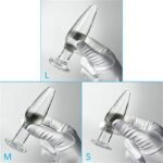 Hotsvibe Conical Glass Butt Plug, 3Pcs Transparent Anal Plug Glass Anal Sex toys for Women Men Couples - Image 6