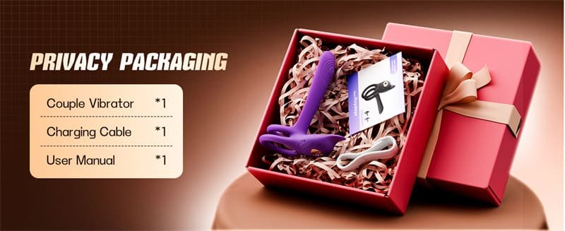Hotsvibe Dual Penis Ring Vibrator with 10 Vibrations Fox-Shaped Vibrating Cock Ring & 4.6in G Spot Vibrator