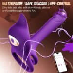 Hotsvibe Dual Penis Ring Vibrator with 10 Vibrations Fox-Shaped Vibrating Cock Ring & 4.6in G Spot Vibrator - Image 5