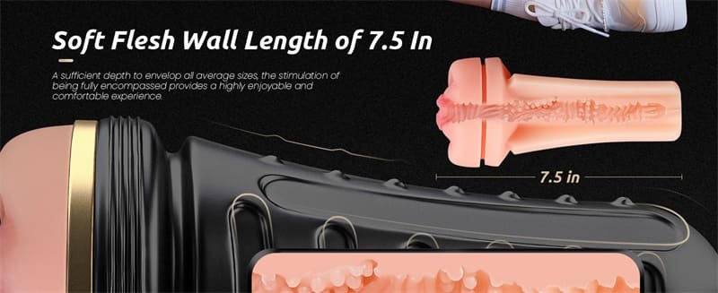 Hotsvibe Fleshlight Realistic Pocket Pussy Textured with 7.5in Depth Lifelike Soft and Fleshy Texture Pocket Vagina 10