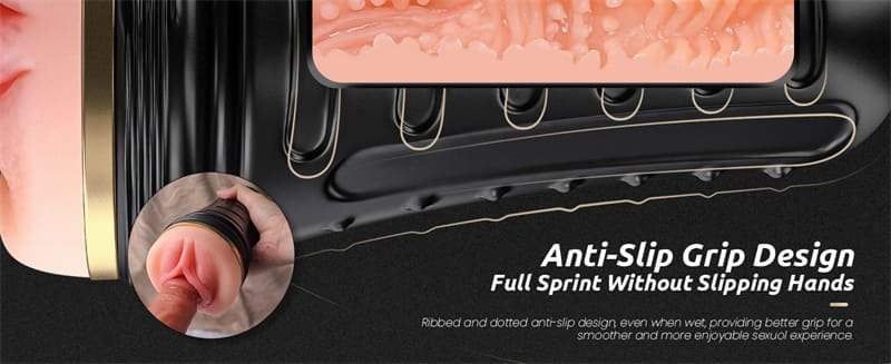 Hotsvibe Fleshlight Realistic Pocket Pussy Textured with 7.5in Depth Lifelike Soft and Fleshy Texture Pocket Vagina 11