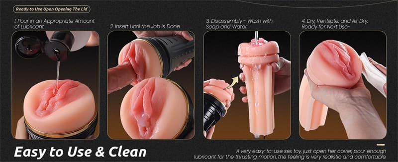 Hotsvibe Fleshlight Realistic Pocket Pussy Textured with 7.5in Depth Lifelike Soft and Fleshy Texture Pocket Vagina 12