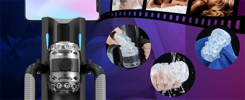 Hotsvibe Hands Free Male Masturbators Thrusting Cannon King 12cm Telescopic Super-long with Phone Stand & Foldable Handle 7 Hotsvibe Hands Free Male Masturbators Thrusting Cannon King 12cm Telescopic Super-long with Phone Stand & Foldable Handle