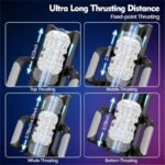 Hotsvibe Hands Free Male Masturbators Thrusting Cannon King 12cm Telescopic Super-long with Phone Stand & Foldable Handle - Image 4