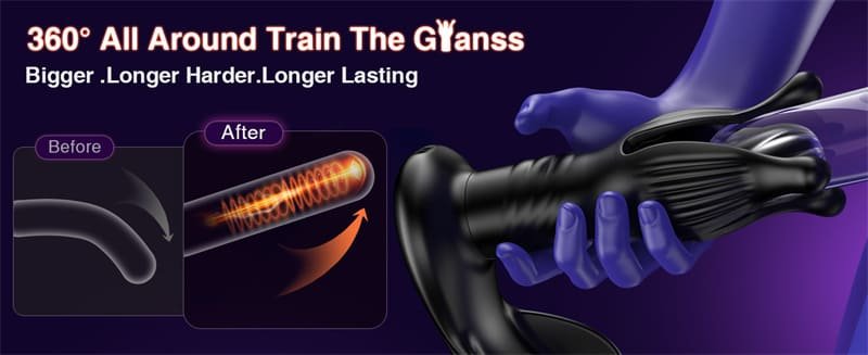 Hotsvibe Hell Flower Prostate Massager Anal Toys with 9 Tension Shock Flapping Thrusting Vibrating Anal Vibrator Dildo