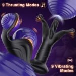 Hotsvibe Hell Flower Prostate Massager Anal Toys with 9 Tension Shock Flapping Thrusting Vibrating Anal Vibrator Dildo - Image 4
