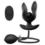 Hotsvibe Inflatable Butt Plug Expandable with 10 Vibrations Silicone Adjustable Inflatable Anal Plug Anal Toy