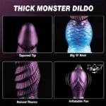 Hotsvibe Inflatable Butt Plug Horse Knot Dildo Animal Dog Dildos with Strong Suction Cup Large Anal Dildo - Image 5