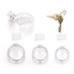 Hotsvibe Male Chastity Cage with 3 Sizes Rings and Invisible Lock Lightweight Chastity Devices - Image 11