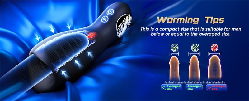 Hotsvibe Male Masturbator - 10 Vibration & 5 Tongue Licking Male Sex Toys for Men Penis Vibrator with Loop-Handle