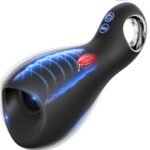Hotsvibe Male Masturbator - 10 Vibration & 5 Tongue Licking Male Sex Toys for Men Penis Vibrator with Loop-Handle