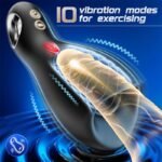 Hotsvibe Male Masturbator - 10 Vibration & 5 Tongue Licking Male Sex Toys for Men Penis Vibrator with Loop-Handle - Image 2