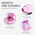 Hotsvibe Mini Pink Glass Anal Plug for Men Women Crystal Glass Butt Plug Anal Masturbation Plug - Image 3