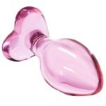 Hotsvibe Mini Pink Glass Anal Plug for Men Women Crystal Glass Butt Plug Anal Masturbation Plug - Image 6
