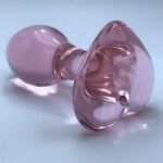 Hotsvibe Mini Pink Glass Anal Plug for Men Women Crystal Glass Butt Plug Anal Masturbation Plug - Image 7