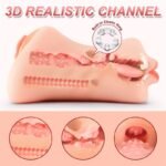 Hotsvibe Pocket Pussy Sex Toys for Men with 3D Realistic Textured Tight & Real Mouth for Penis Stimulation Blowjob Stroker - Image 2