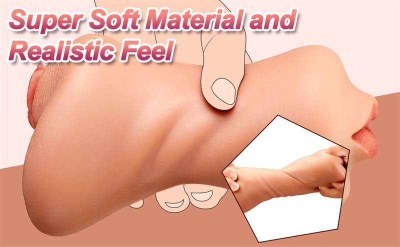 Hotsvibe Pocket Pussy Sex Toys for Men with 3D Realistic Textured Tight Real Mouth for Penis Stimulation Blowjob Stroker 8