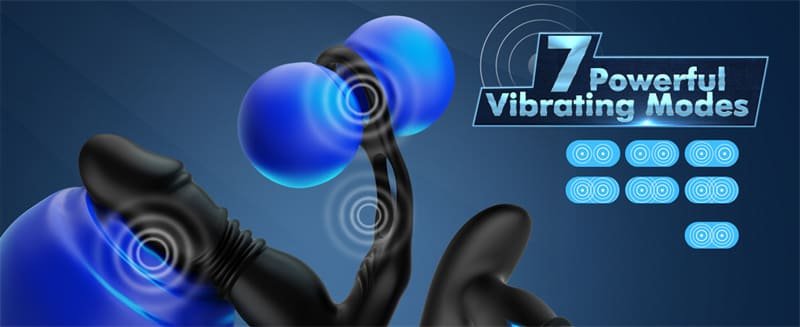 Hotsvibe Prostate Massager Anal Vibrators with 12 Vibrating 3 Thrusting Anal Dildo Toy Anal APP Control
