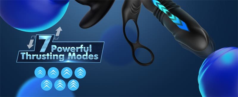 Hotsvibe Prostate Massager Anal Vibrators with 12 Vibrating 3 Thrusting Anal Dildo Toy Anal APP Control