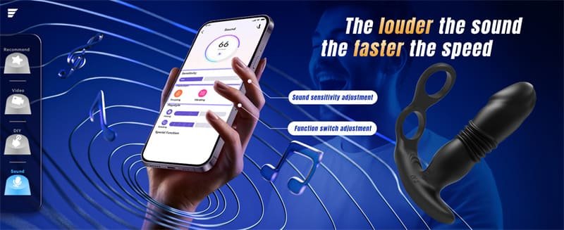 Hotsvibe Prostate Massager Anal Vibrators with 12 Vibrating 3 Thrusting Anal Dildo Toy Anal APP Control