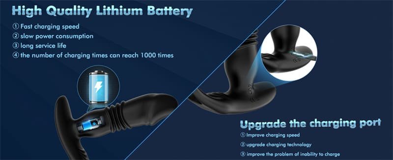 Hotsvibe Prostate Massager Anal Vibrators with 12 Vibrating 3 Thrusting Anal Dildo Toy Anal APP Control