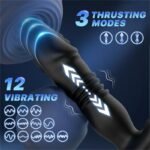 Hotsvibe Prostate Massager Anal Vibrators with 12 Vibrating 3 Thrusting Anal Dildo Toy Anal APP Control - Image 2