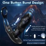 Hotsvibe Prostate Massager Anal Vibrators with 12 Vibrating 3 Thrusting Anal Dildo Toy Anal APP Control - Image 3