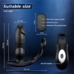 Hotsvibe Prostate Massager Anal Vibrators with 12 Vibrating 3 Thrusting Anal Dildo Toy Anal APP Control - Image 8