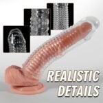Hotsvibe Reusable Penis Extension Sleeve Set, Transparent Penis Extenders & Sleeves for Men - 4 Pcs - Image 3