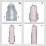 Hotsvibe Reusable Penis Extension Sleeve Set, Transparent Penis Extenders & Sleeves for Men - 4 Pcs - Image 8