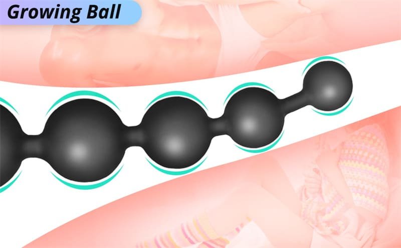Hotsvibe Silicone Anal Beads Flexible Anal Chain Sex Toys with Different Size Anal Balls Anal Trainer 14
