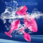 Hotsvibe Silicone Butt Plugs Training Kit with 10 Vibration Modes Pink Anal Plug for Adults with Remote Control - Image 6