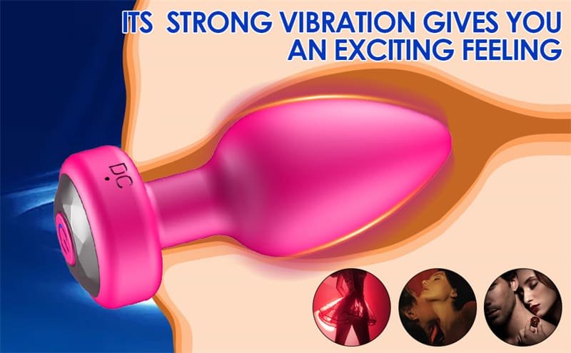 Hotsvibe Silicone Butt Plugs Training Kit with 10 Vibration Modes Pink Anal Plug for Adults with Remote Control 9