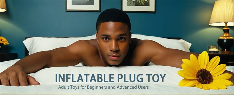 Hotsvibe Silicone Expand Inflatable Butt Plug for Beginners and Advanced Users Anal Plug Balloon Pump