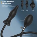 Hotsvibe Silicone Expand Inflatable Butt Plug for Beginners and Advanced Users Anal Plug Balloon Pump - Image 2