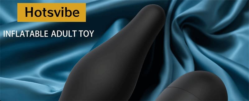 Hotsvibe Silicone Expand Inflatable Butt Plug for Beginners and Advanced Users Anal Plug Balloon Pump