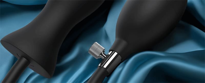Hotsvibe Silicone Expand Inflatable Butt Plug for Beginners and Advanced Users Anal Plug Balloon Pump